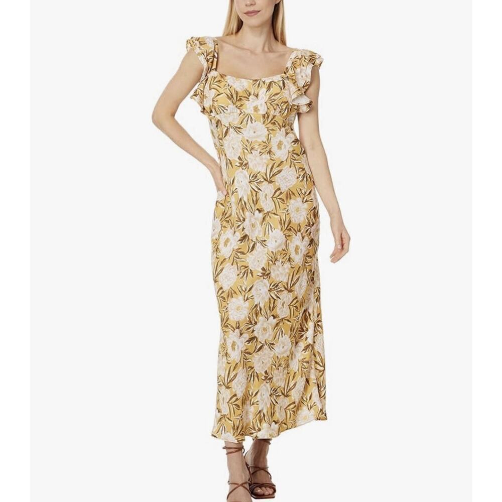 MADEWELL Women Angelina Slip Maxi Dress Sz 8 Sleeveless Floral Summer Boho